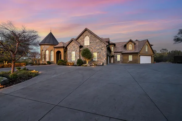 a front view of a house