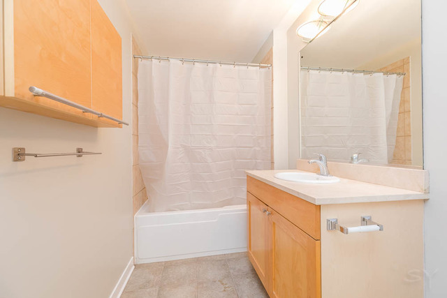 910 West Madison Street, Unit 703 Chicago, IL 60607 - Photo 18 of 23 a bathroom with a sink and a bathtub