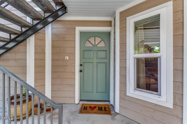 a view of front door of house