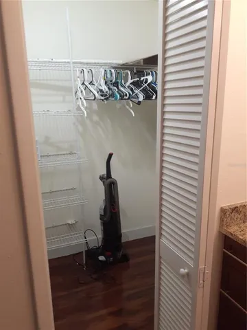 a view of walk in closet