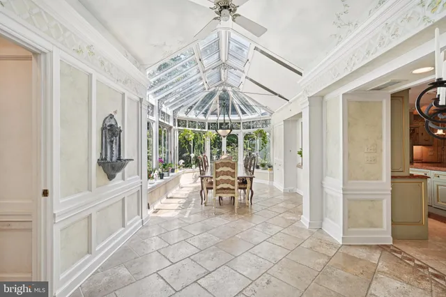 a view of a chairs and table on the deck