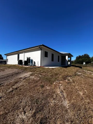 a backyard of a house