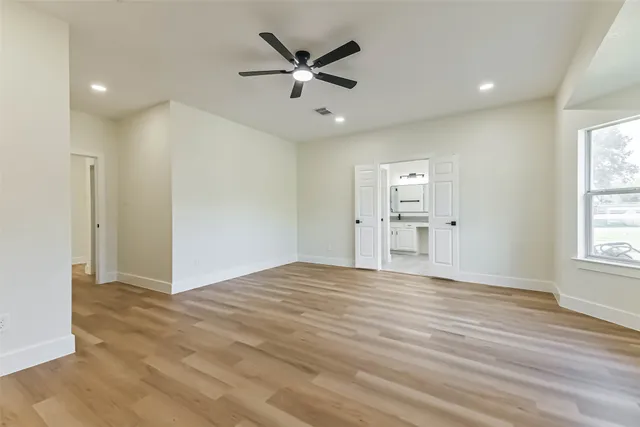 wooden floor in an empty room