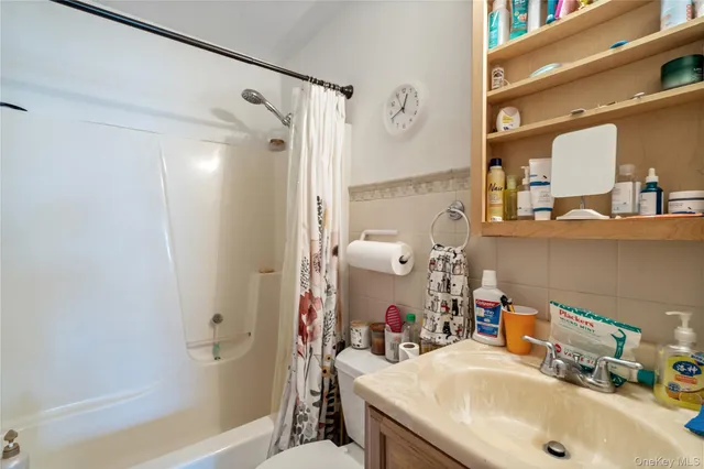 a bathroom with a sink and a shower