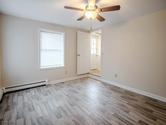 a view of wooden floor in a room