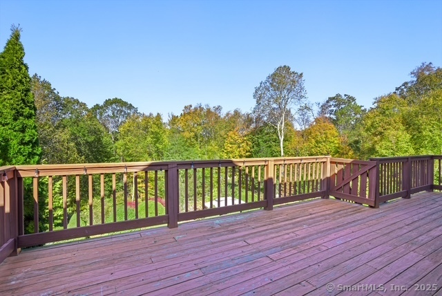 41 Ridge Line Road Easton, CT 06612 - Photo 7 of 40 a view of a balcony with wooden floor