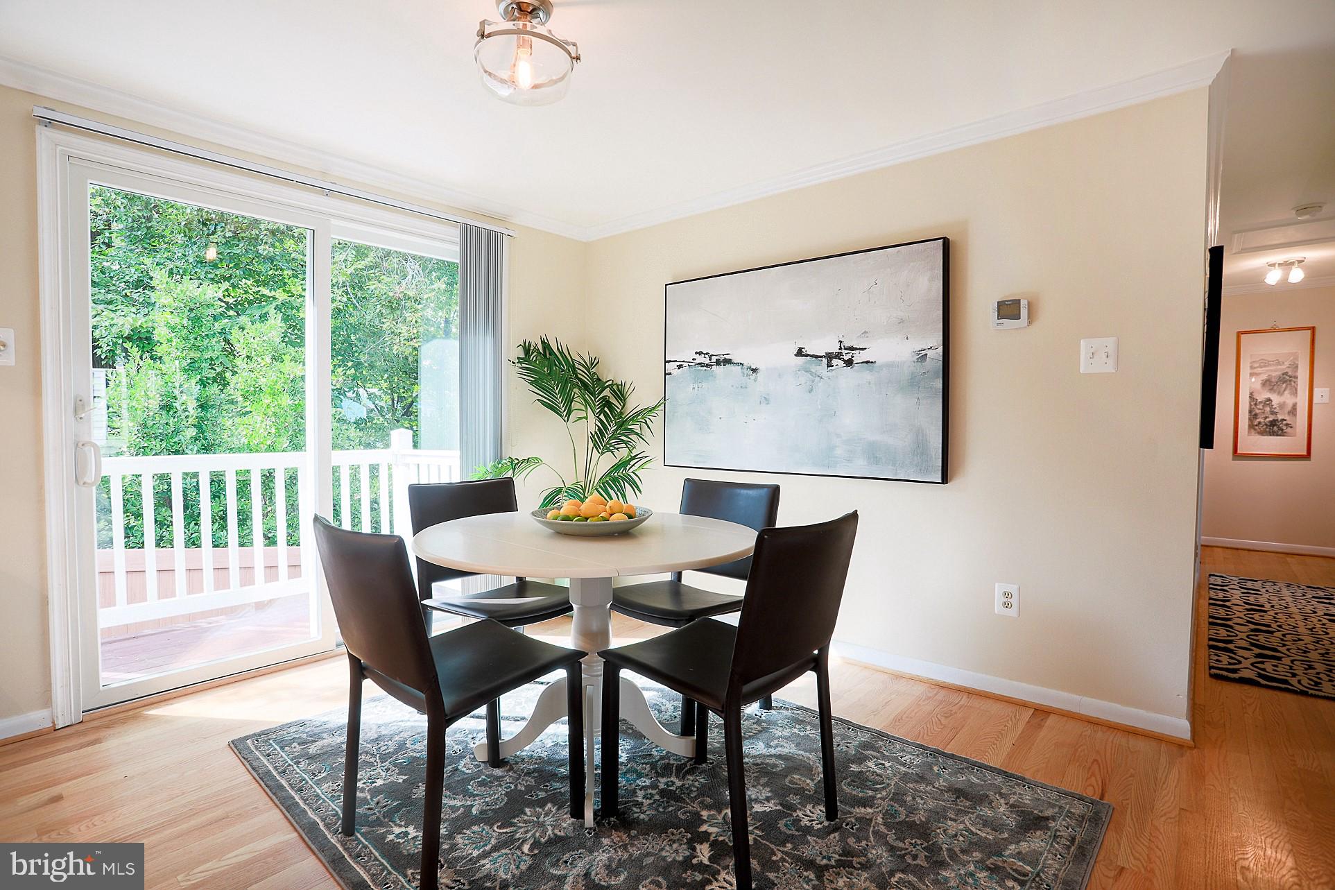 2219 Clark Place Silver Spring, MD 20902 - Photo 25 of 72 VIEW OF CASUAL DINING WITH SIDE PATIO ACCESS
