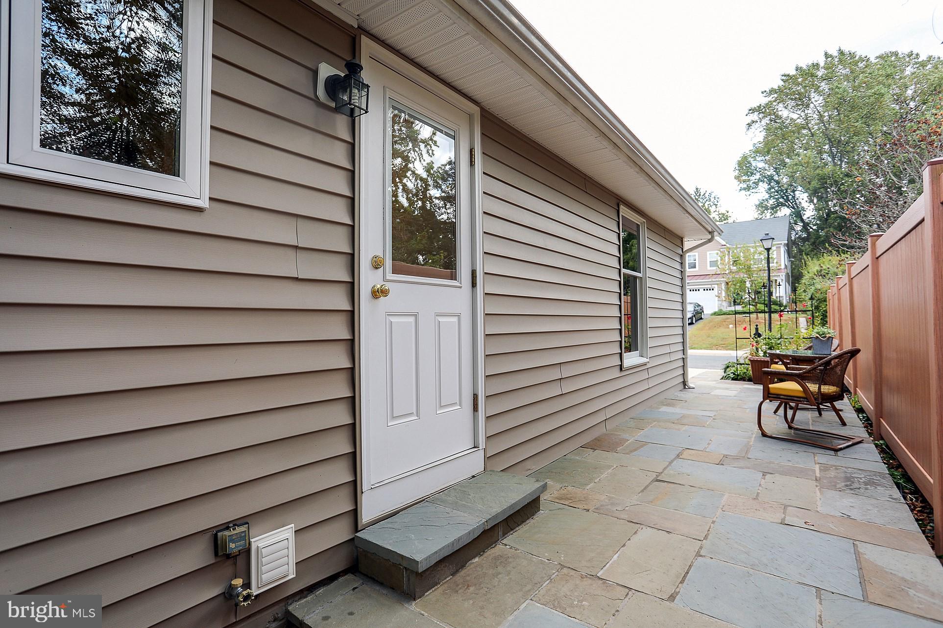 2219 Clark Place Silver Spring, MD 20902 - Photo 42 of 72 VIEW OF SIDE PATIO OFF SIDE ENTRY