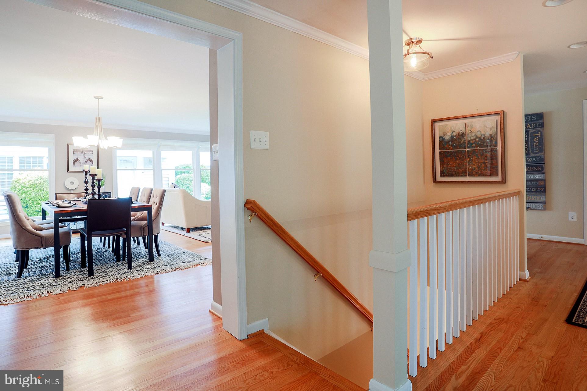 2219 Clark Place Silver Spring, MD 20902 - Photo 45 of 72 VIEW OF OPEN STAIRCASE DOWN TO LOWER LEVEL