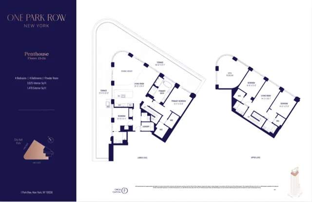 $14,995,000 | 1 Park Row, Unit PH | Financial District