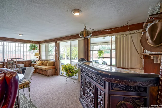 a view of outdoor space and swimming pool