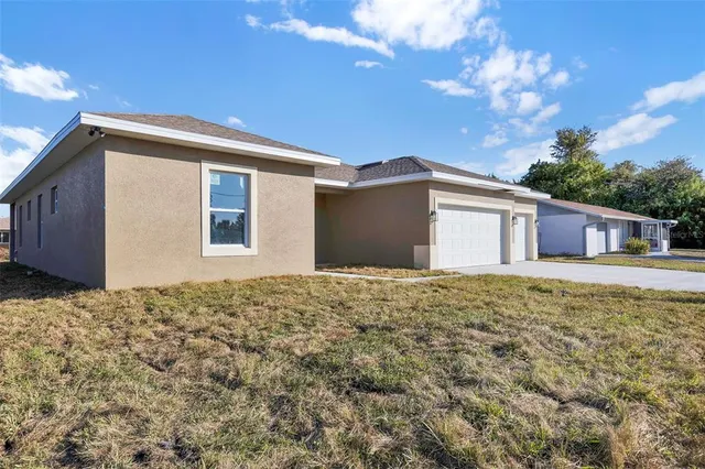a house with trees in front of it
