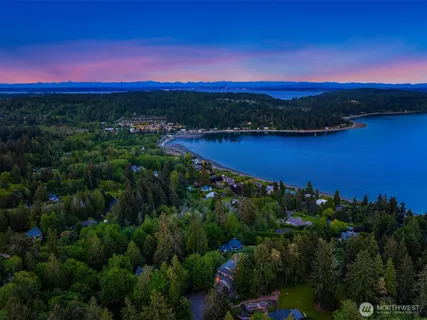a view of a city and lake view