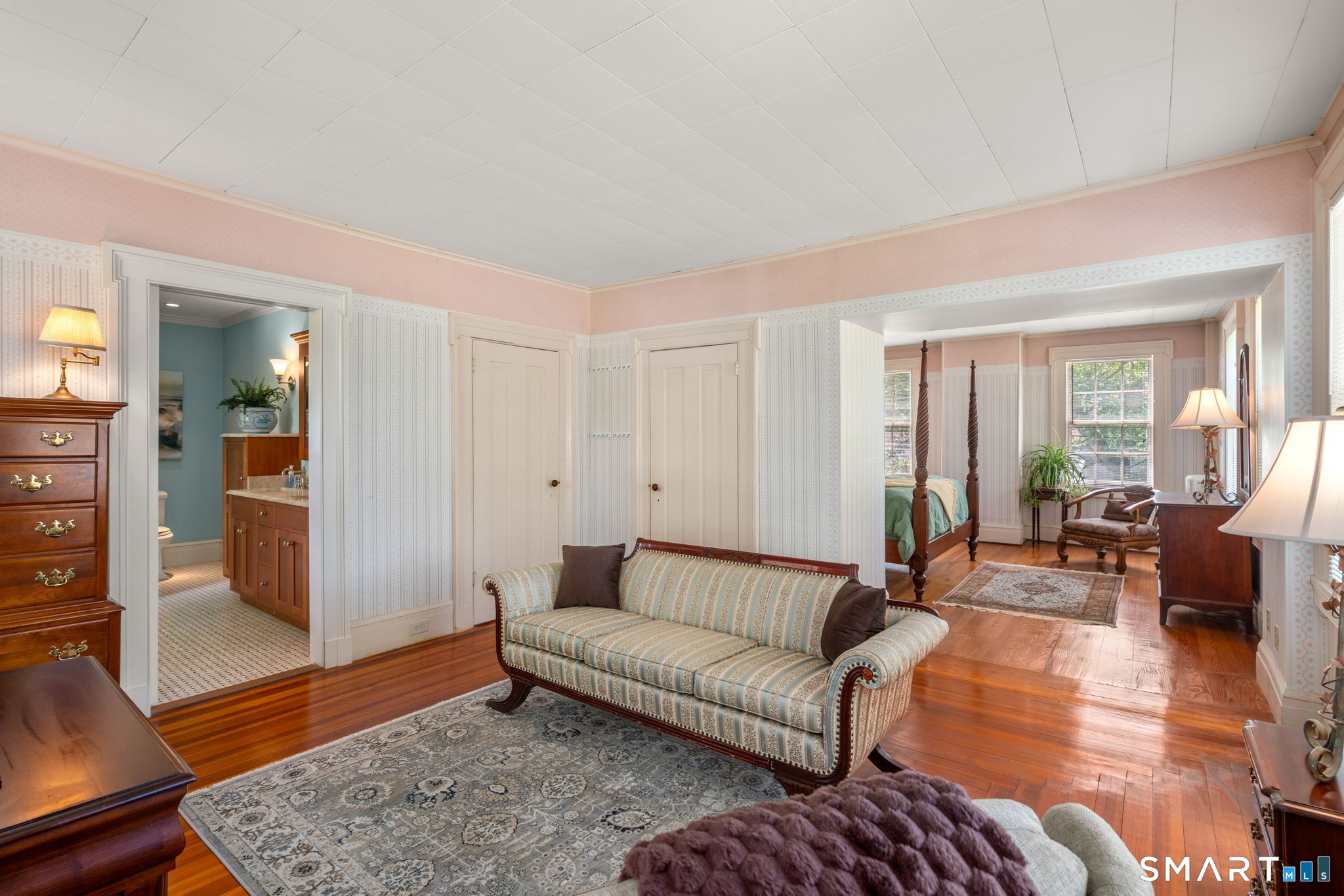 52 South Main Street Suffield, CT 06078 - Photo 26 of 40 a living room with furniture and wooden floor