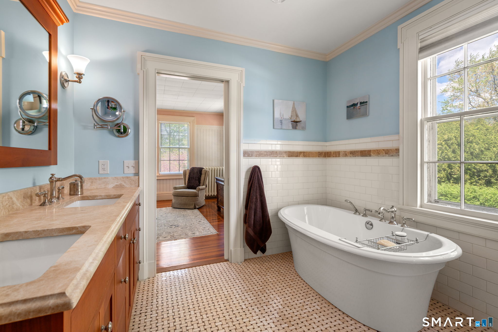 52 South Main Street Suffield, CT 06078 - Photo 28 of 40 a bathroom with a bathtub and a sink