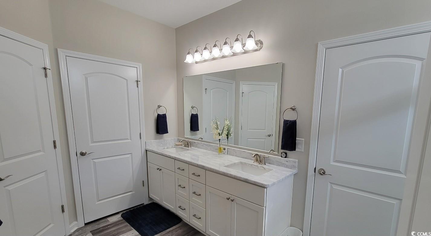 372 Leste Road Myrtle Beach, SC 29588 - Photo 14 of 25 Bathroom featuring hardwood / wood-style flooring