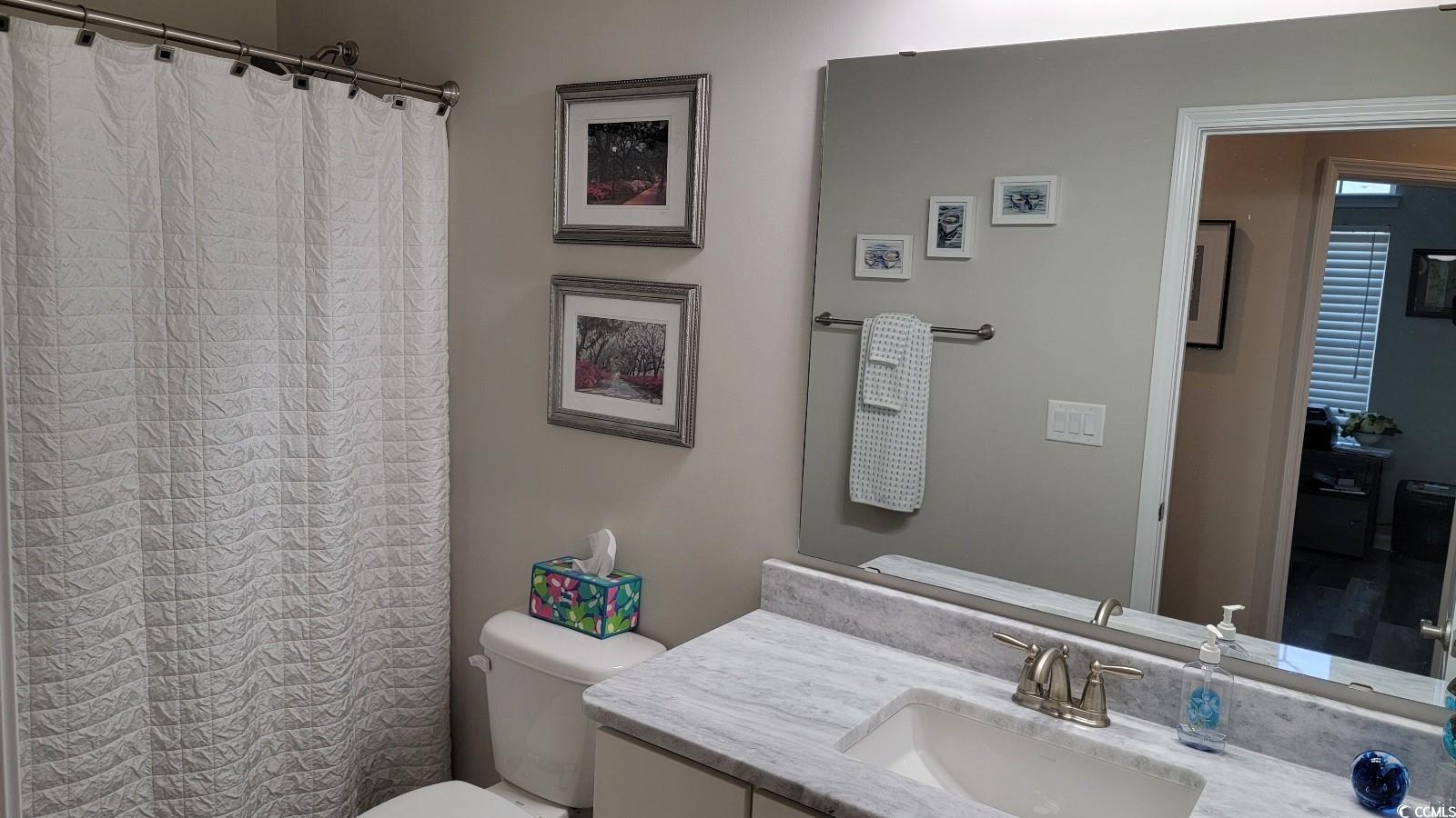 372 Leste Road Myrtle Beach, SC 29588 - Photo 17 of 25 Bathroom with vanity and toilet