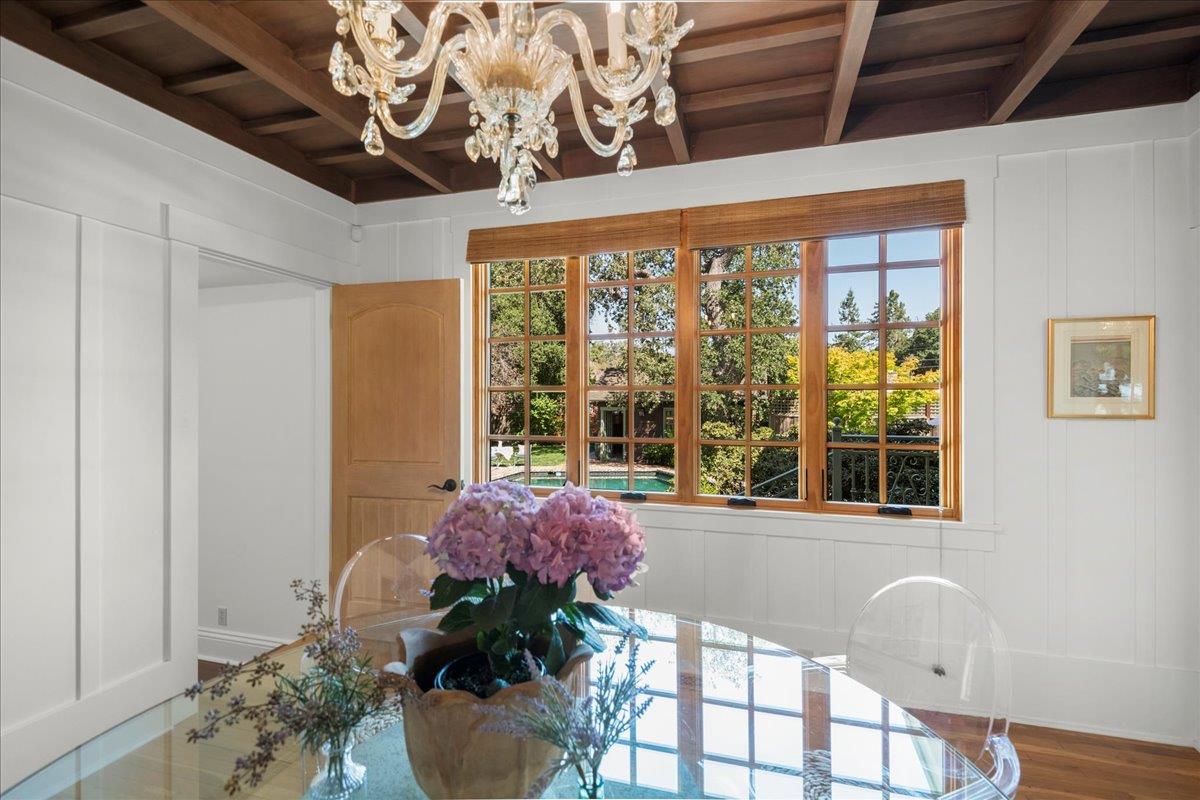 32 Maple Avenue Atherton, CA 94027 - Photo 15 of 52 a pink flowers in front of a window