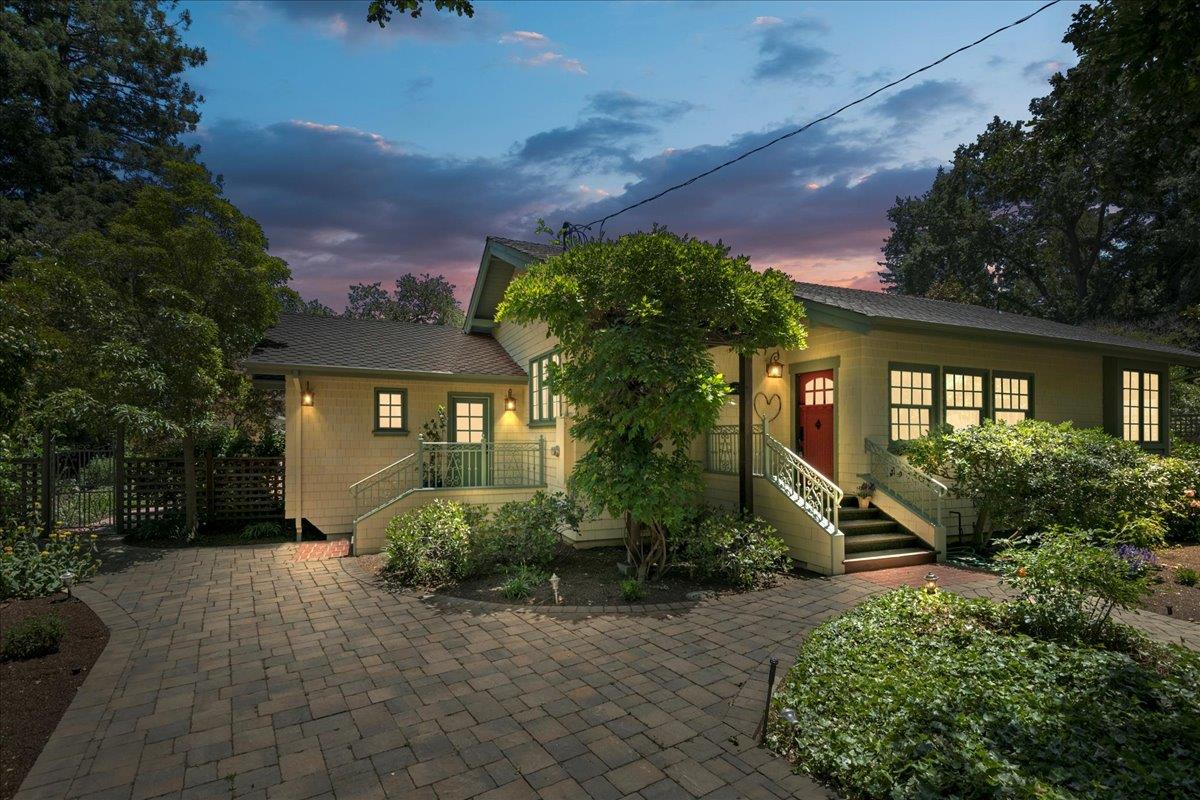 32 Maple Avenue Atherton, CA 94027 - Photo 2 of 52 a front view of a house with garden