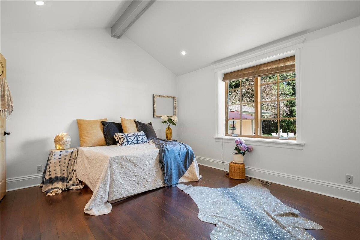 32 Maple Avenue Atherton, CA 94027 - Photo 25 of 52 a bedroom with a bed and a window