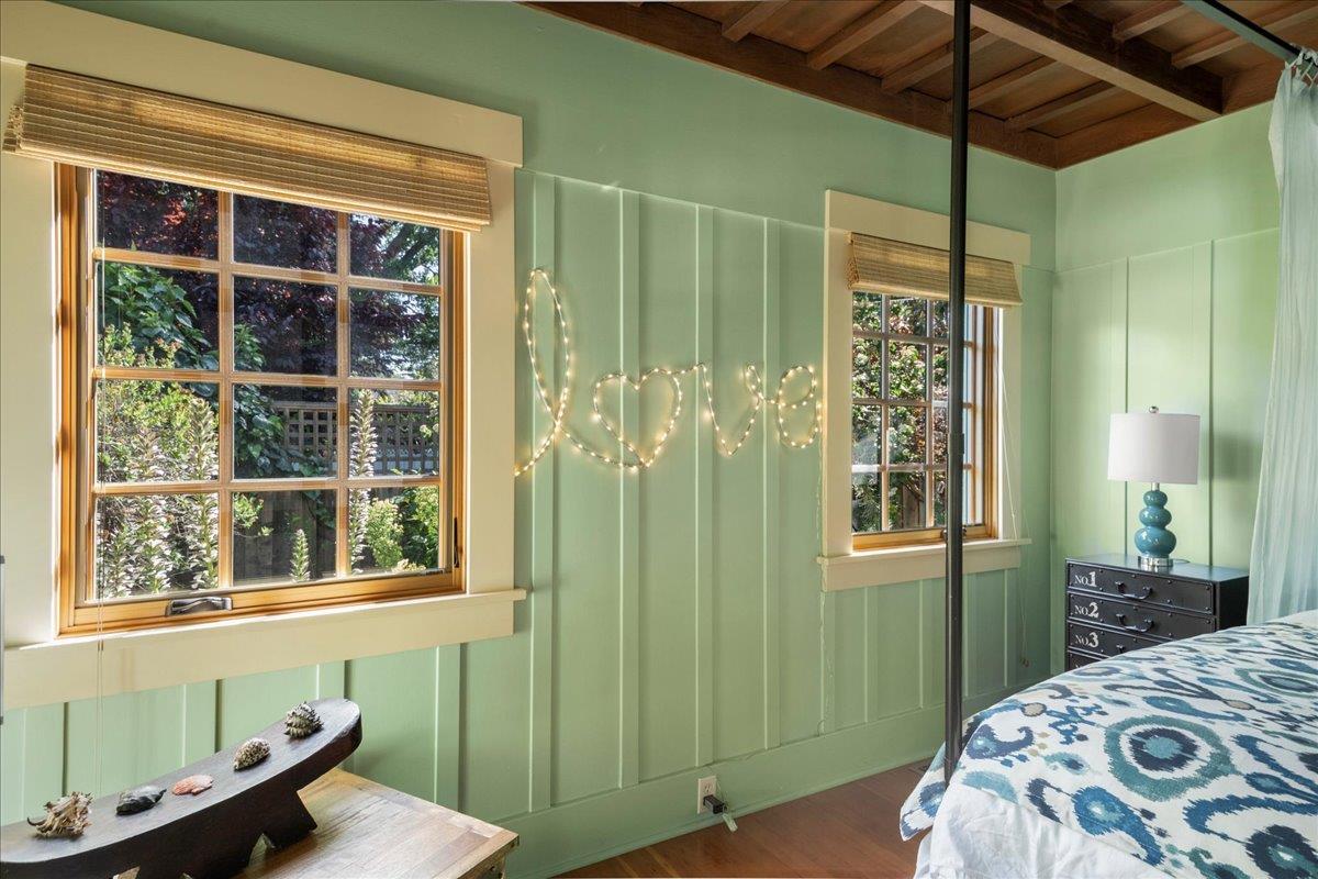 32 Maple Avenue Atherton, CA 94027 - Photo 29 of 52 a bedroom with a bed and a window
