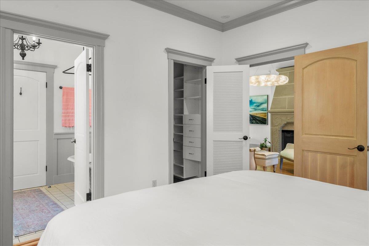 32 Maple Avenue Atherton, CA 94027 - Photo 34 of 52 a bedroom with a bed and a dresser