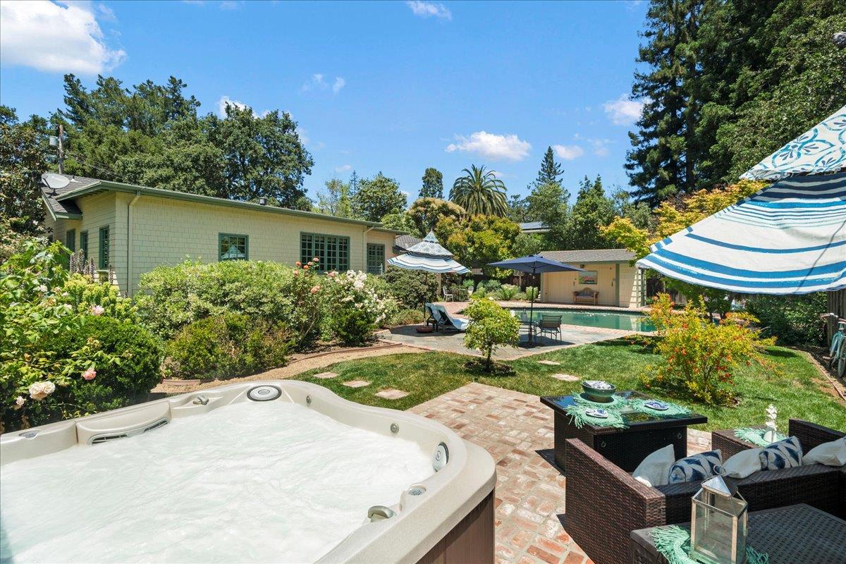 32 Maple Avenue Atherton, CA 94027 - Photo 47 of 52 a front view of a house with garden