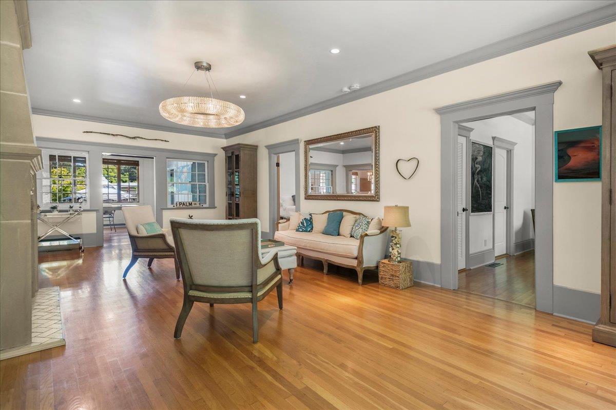 32 Maple Avenue Atherton, CA 94027 - Photo 5 of 52 a living room with furniture and a wooden floor