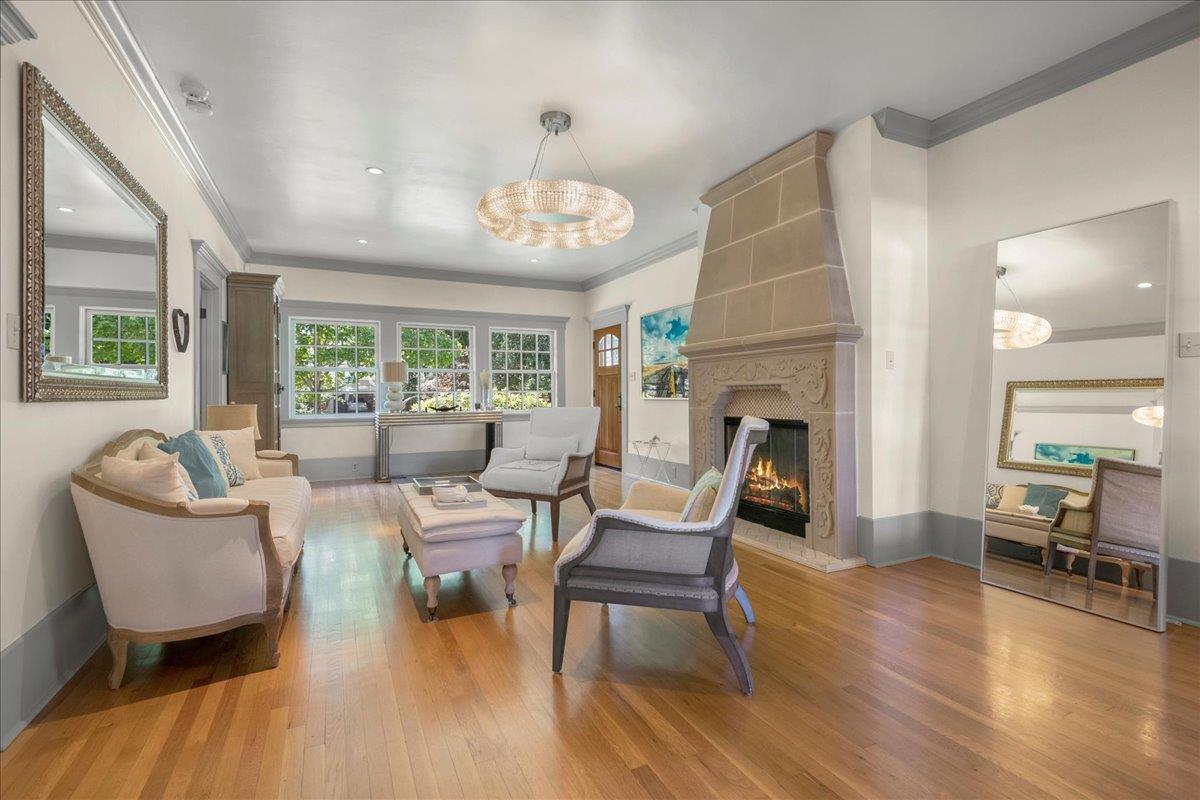 32 Maple Avenue Atherton, CA 94027 - Photo 10 of 52 a living room with furniture and a wooden floor