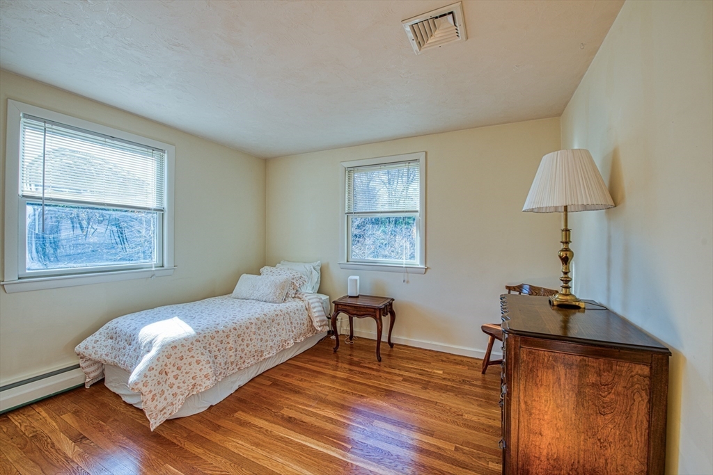 40 Lyndon Road Sharon, MA 02067 - Photo 15 of 23 a bedroom with a bed and wooden floor