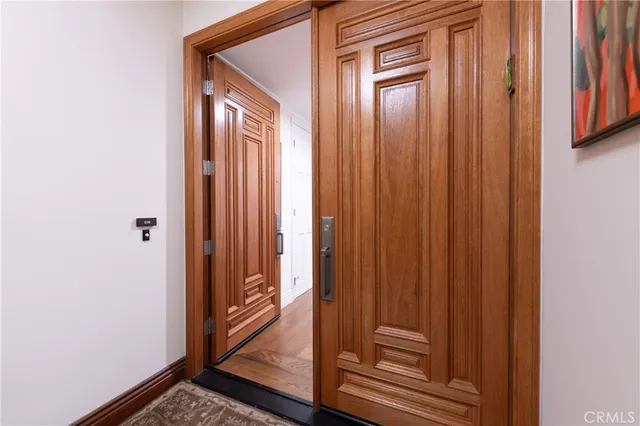 a view of front door