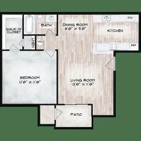 $969 | 10250 Lands End Drive, Unit 410, Houston, TX 77099