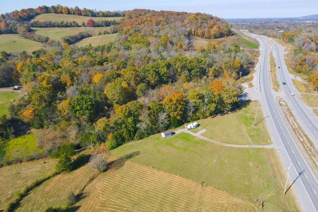 a view of a swimming pool and mountain