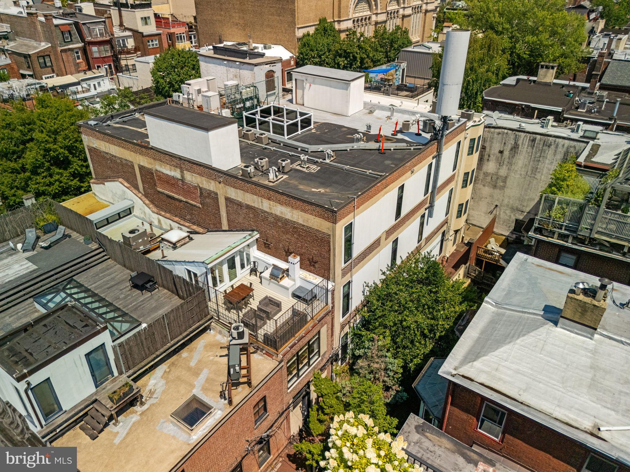 2036 Rittenhouse Square Philadelphia, PA 19103 - Photo 38 of 39 an aerial view of a house with balcony