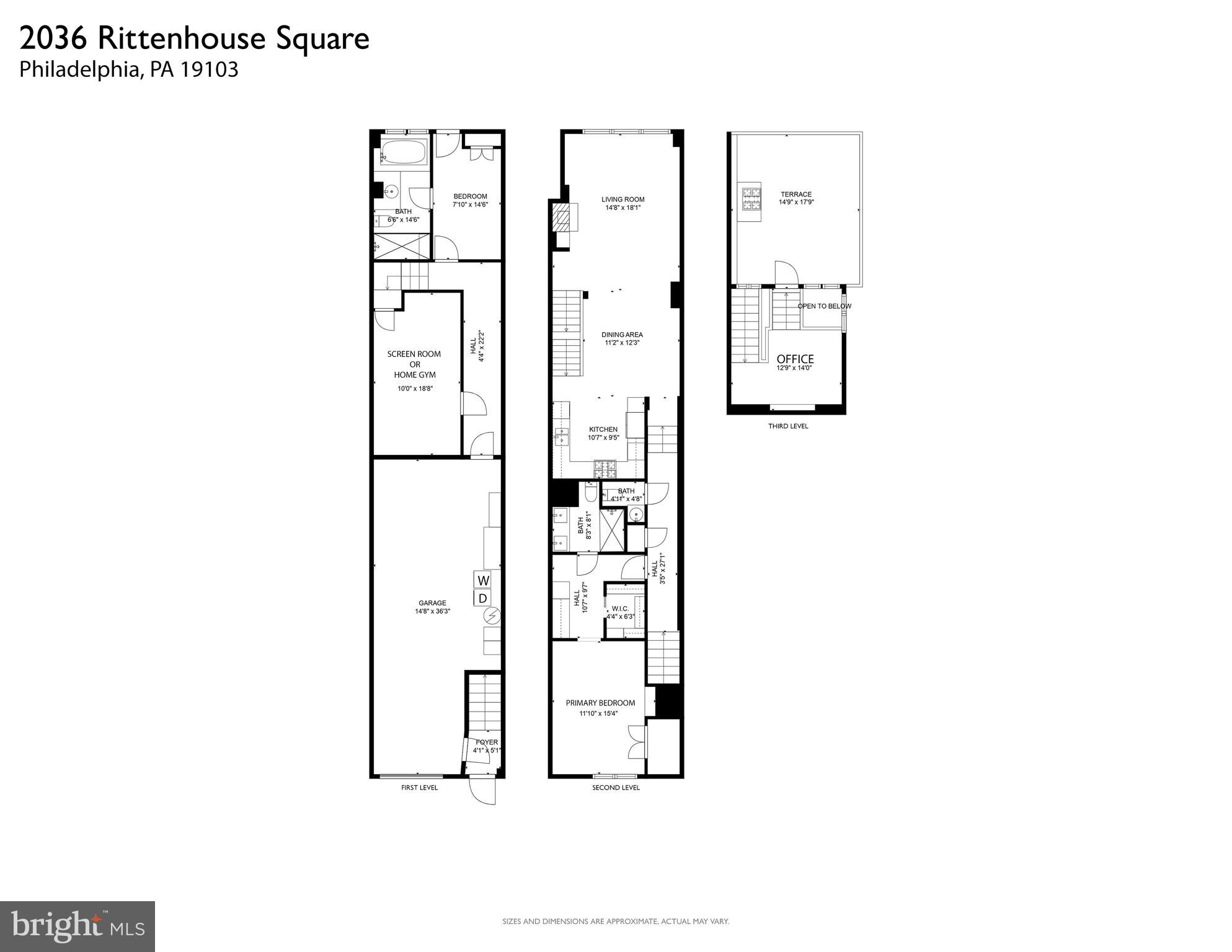 2036 Rittenhouse Square Philadelphia, PA 19103 - Photo 39 of 39 a picture of a floor plan