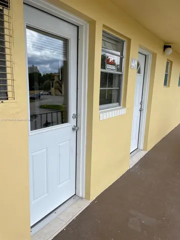 a view of an entryway door