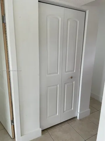 a view of a closet area