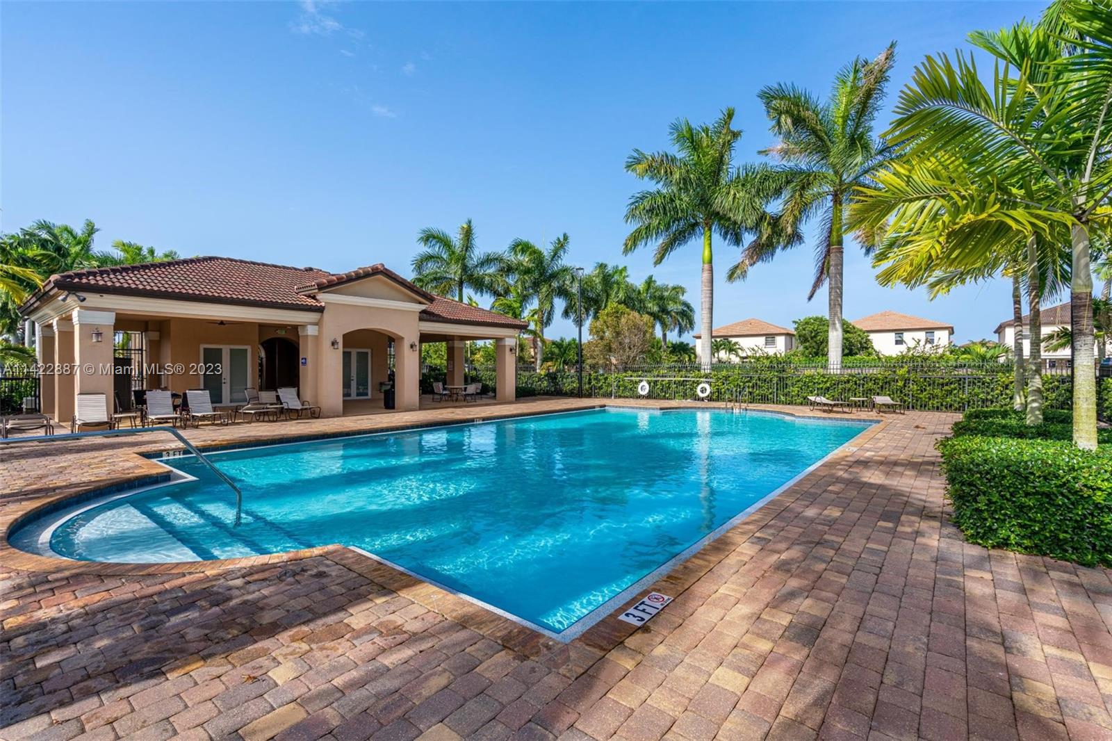 11850 Southwest 250th Terrace Homestead, FL 33032 - Photo 42 of 47 a view of a house with swimming pool and a yard