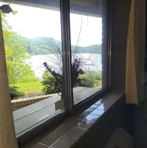 a view of a street from a balcony