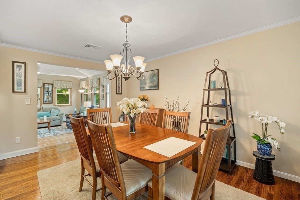27 Phyllis Road Raynham, MA 02767 - Photo 7 of 42 a view of a dining room with furniture window and wooden floor