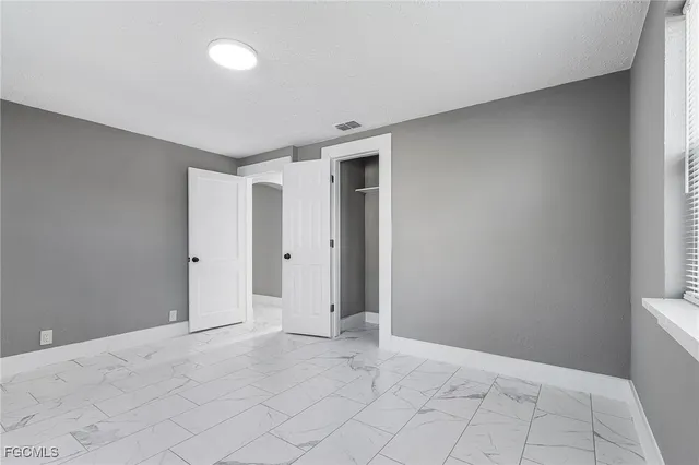 a view of an empty room