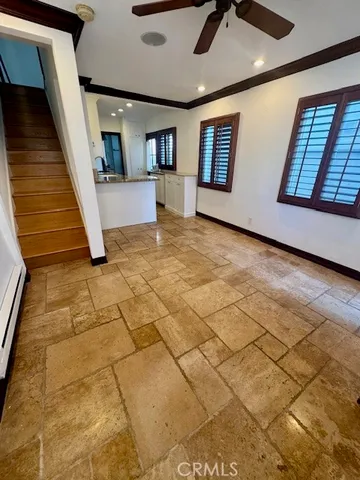 a view of an entryway with staircase