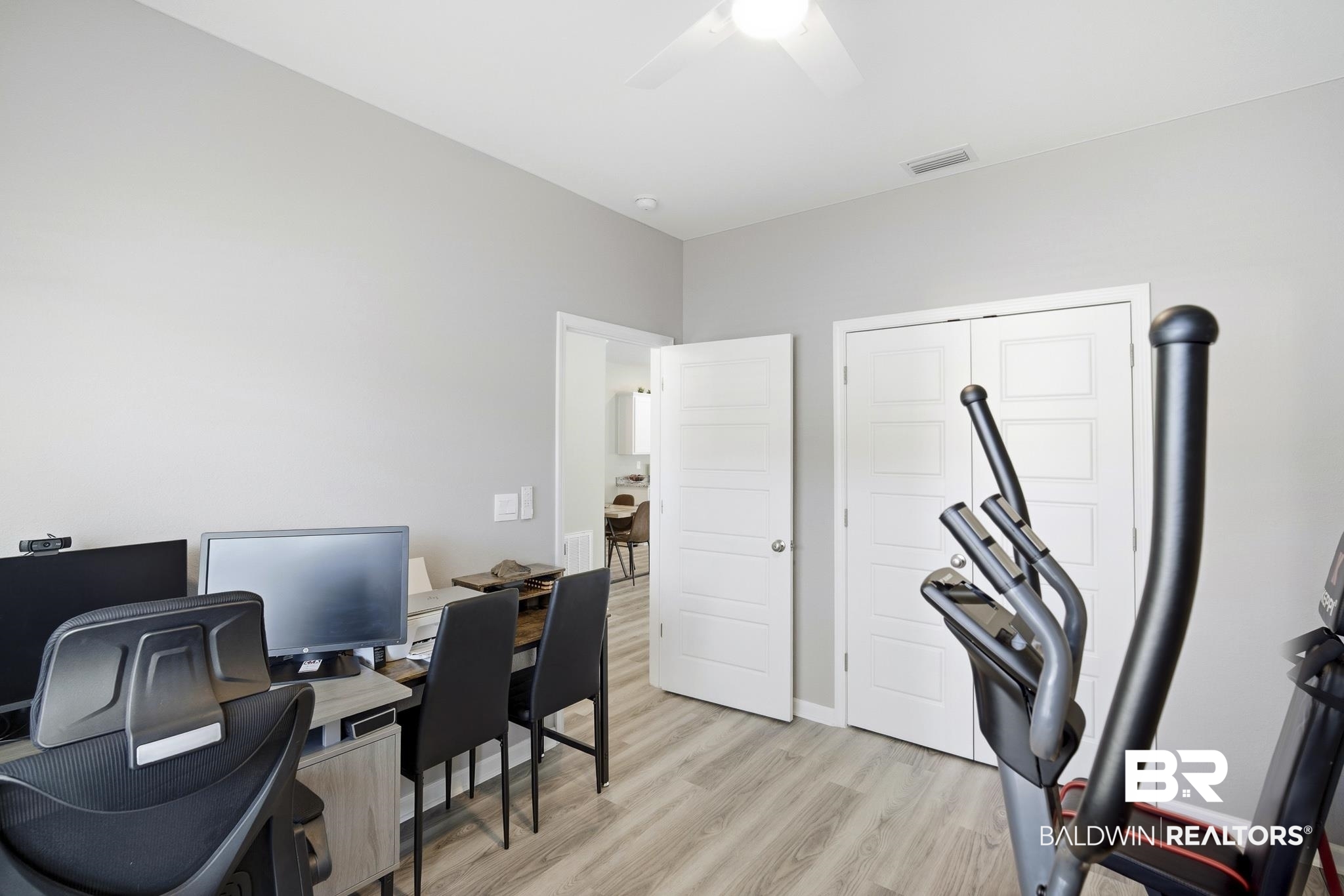 13887 Antler Hl Road Daphne, AL 36527 - Photo 23 of 50 Office with light wood-type flooring and ceiling fan
