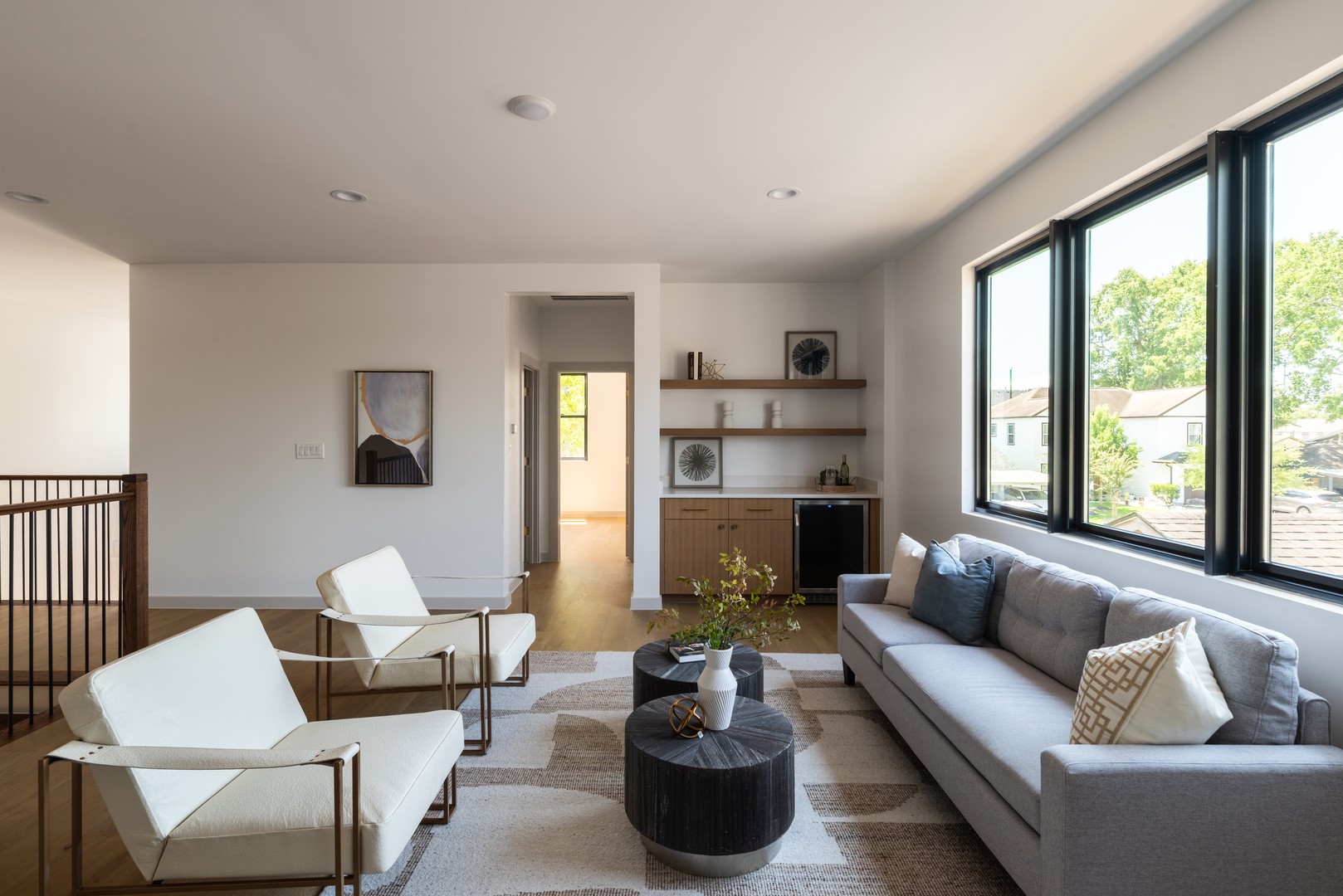 1310 Chantilly Lane Houston, TX 77018 - Photo 20 of 26 a living room with furniture and a large window