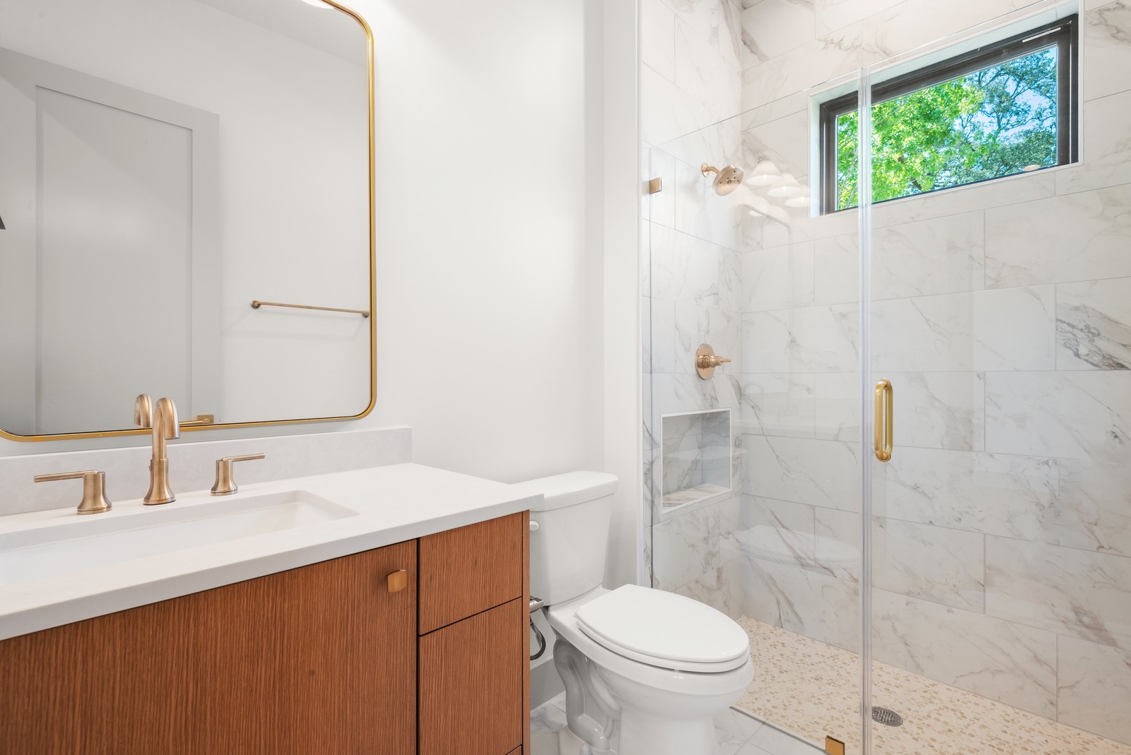 1310 Chantilly Lane Houston, TX 77018 - Photo 23 of 26 a bathroom with a sink toilet and shower