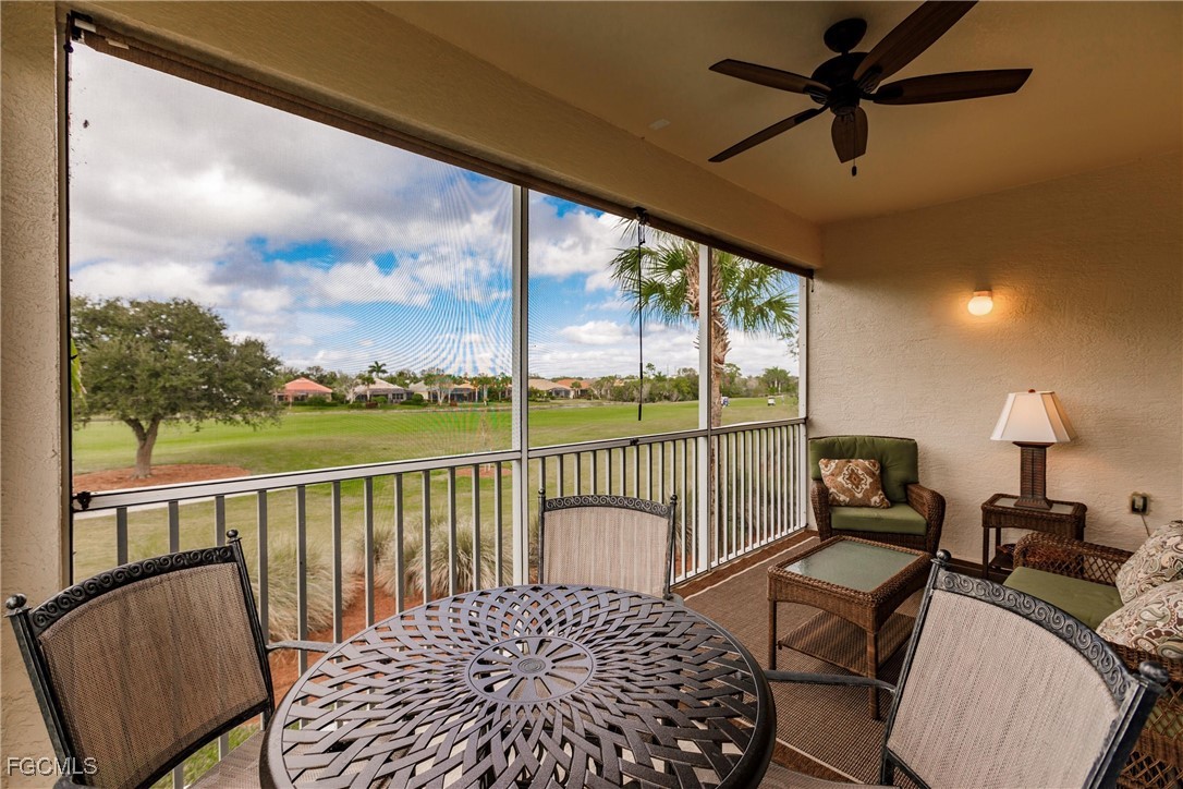 3121 Meandering Way, Unit 201 Fort Myers, FL 33905 - Photo 32 of 39 a view of a balcony with furniture