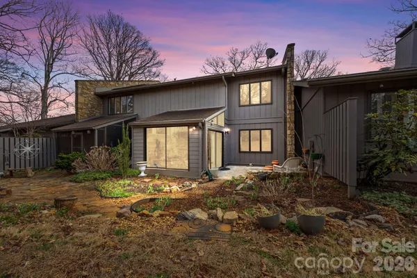 a view of a house with a patio