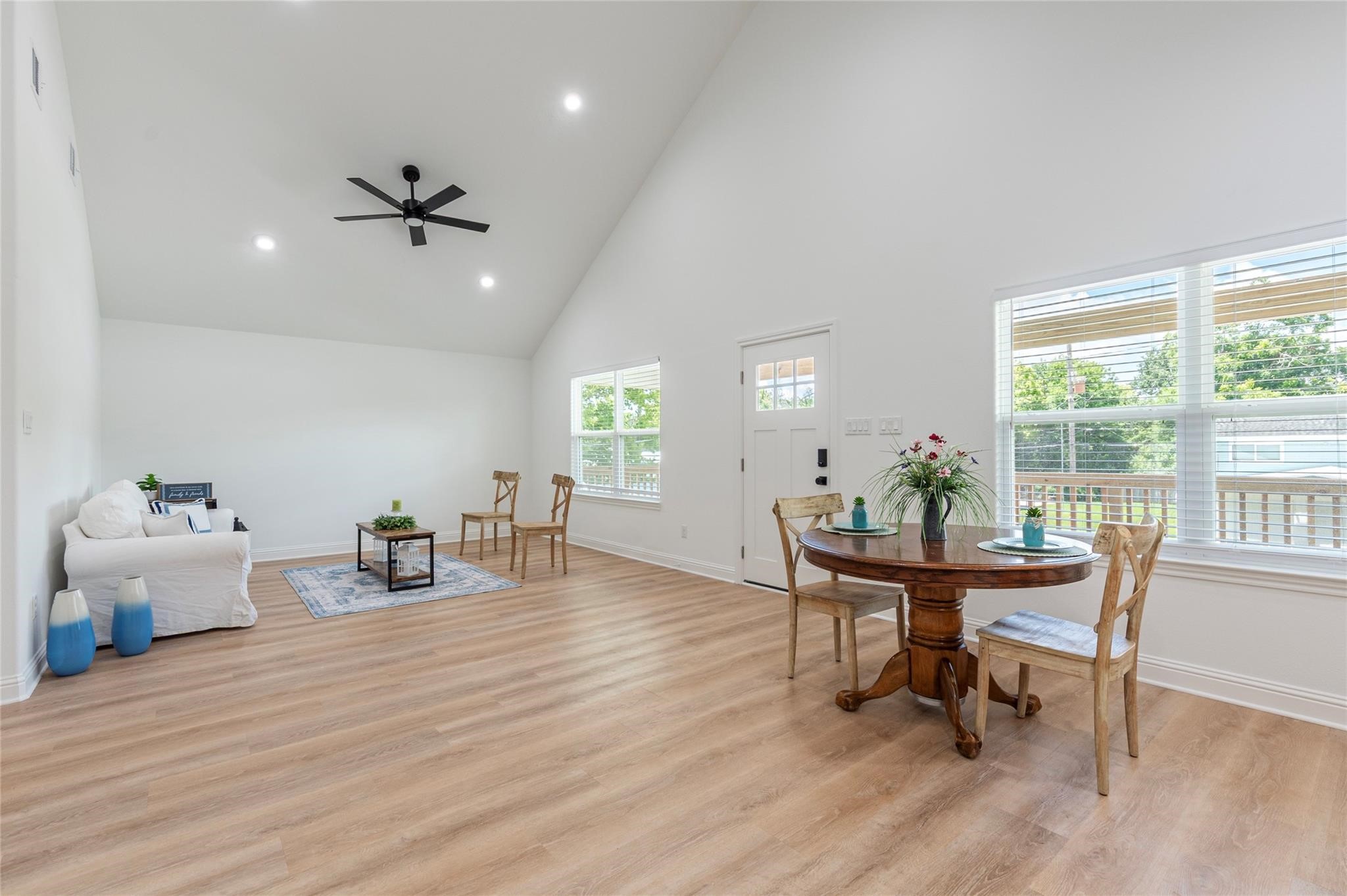 4213 Houx Street Bacliff, TX 77518 - Photo 15 of 37 a dining room with furniture and wooden floor
