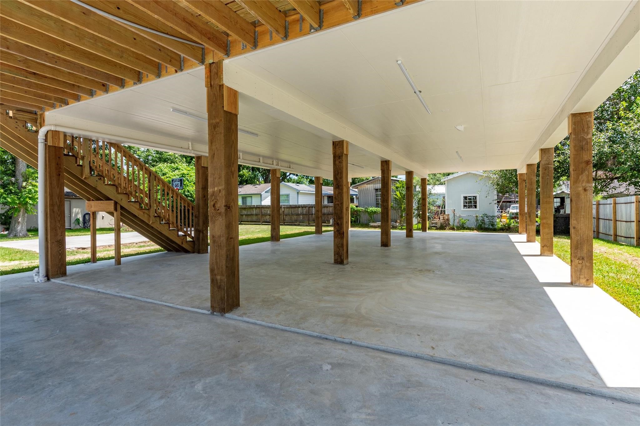 4213 Houx Street Bacliff, TX 77518 - Photo 29 of 37 a view of an outdoor space with porch