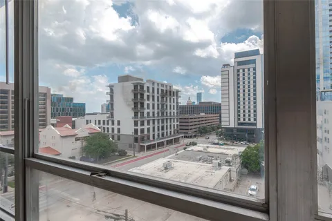 a view of a city from a window